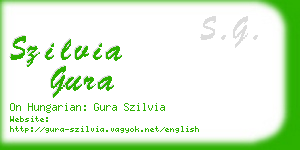 szilvia gura business card